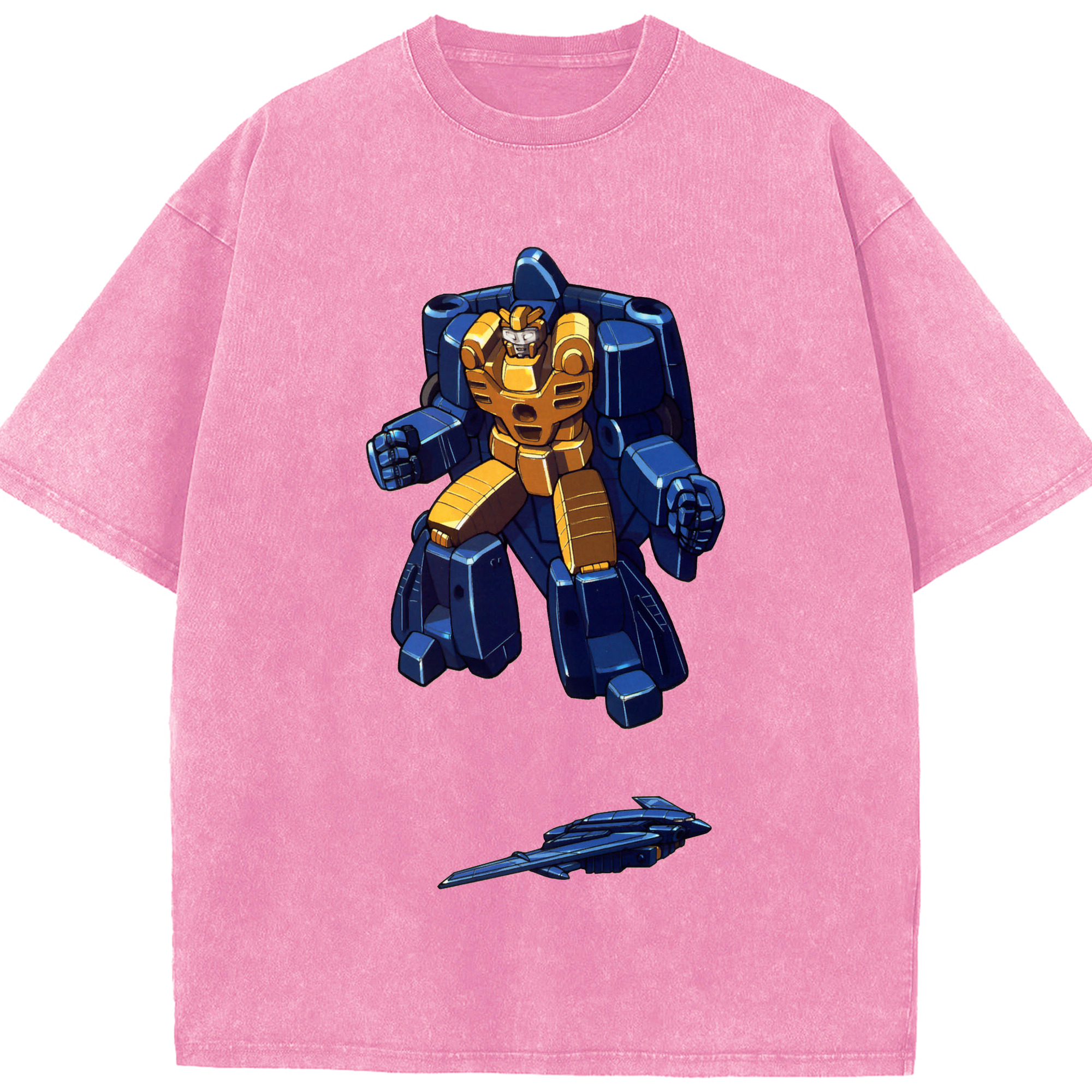 （画像用）  綿100% ヴィンテージ風 半袖Tシャツ（フロントプリント）